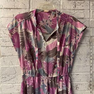 Vintage Nikki Floral Pink 70’s dress